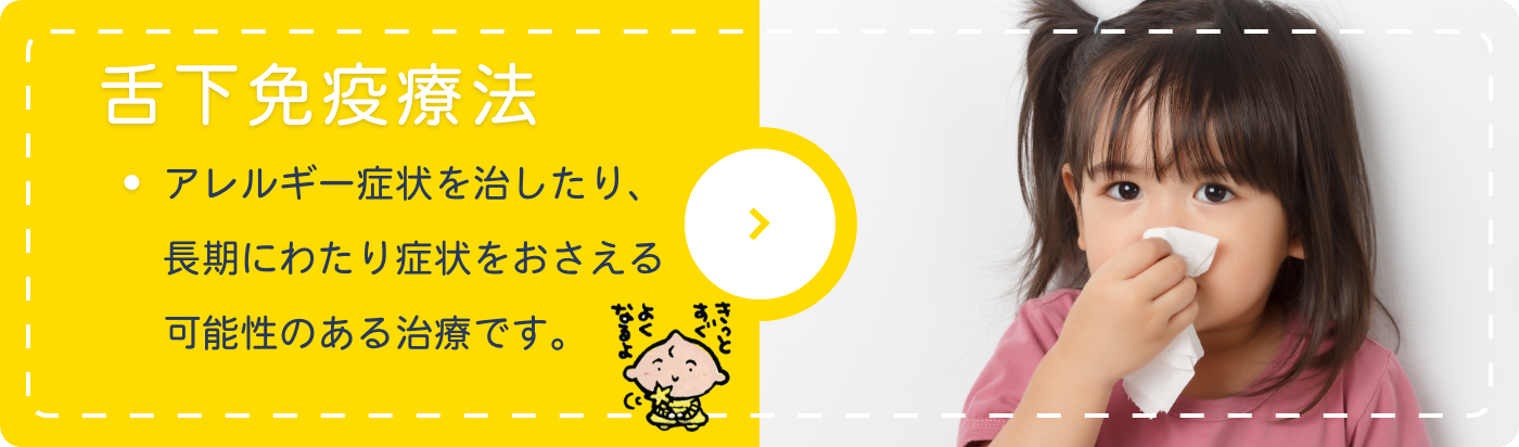 舌下免疫療法 当院では毎年6月から11月末までを治療開始時期とします